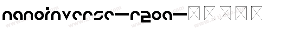 NanoInverse-RzoA字体转换