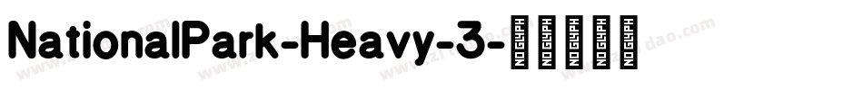NationalPark-Heavy-3字体转换