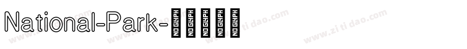 National-Park字体转换