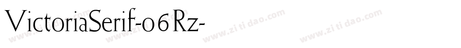 VictoriaSerif-o6Rz字体转换