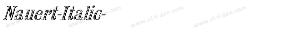 Nauert-Italic字体转换