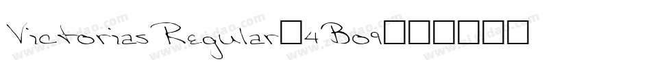 VictoriasRegular-4Bo9字体转换