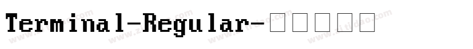 Terminal-Regular字体转换