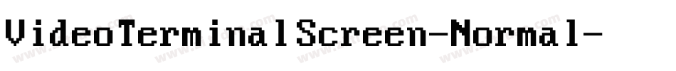 VideoTerminalScreen-Normal字体转换