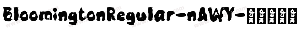 BloomingtonRegular-nAWY字体转换