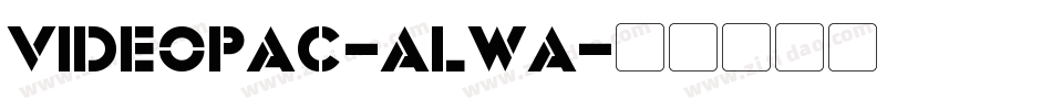 Videopac-AlWA字体转换