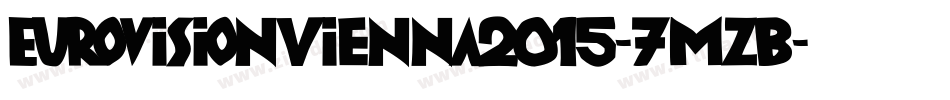 EurovisionVienna2015-7mzB字体转换