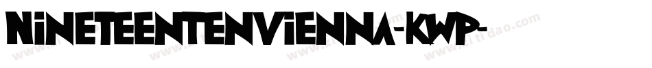 NineteenTenVienna-Kwp字体转换