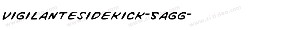 VigilanteSidekick-5aGG字体转换