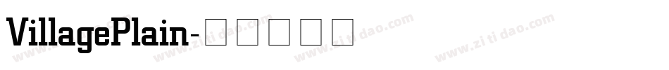 VillagePlain字体转换