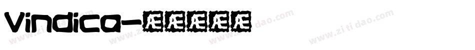 Vindica字体转换
