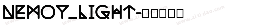Nemoy_light字体转换