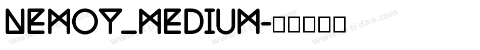 Nemoy_medium字体转换