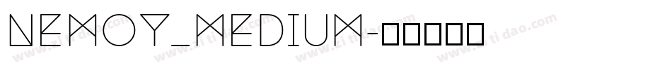 Nemoy_medium字体转换