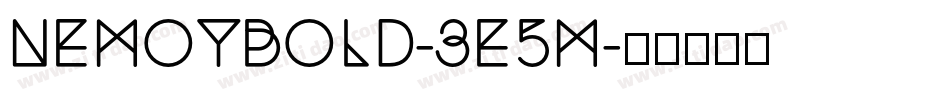 NemoyBold-3e5M字体转换