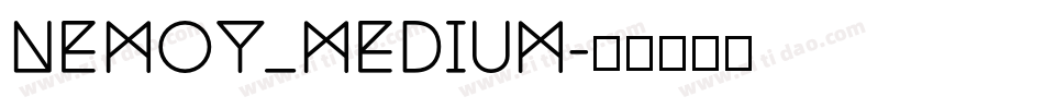 Nemoy_medium字体转换