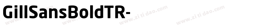 GillSansBoldTR字体转换