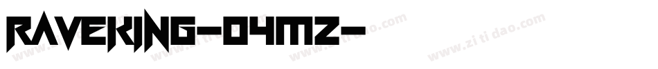 RaveKing-04Mz字体转换