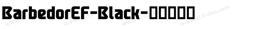 BarbedorEF-Black字体转换