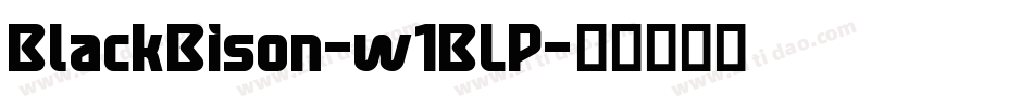 BlackBison-w1BLP字体转换