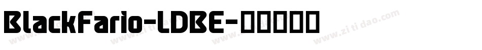 BlackFario-LDBE字体转换