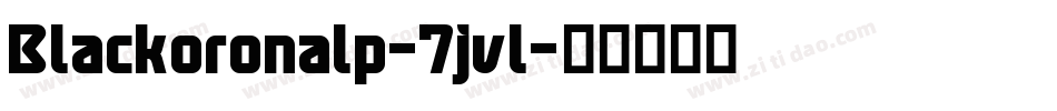 Blackoronalp-7jvl字体转换