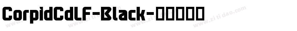 CorpidCdLF-Black字体转换