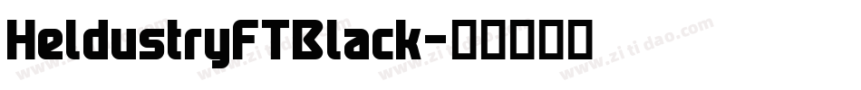 HeldustryFTBlack字体转换