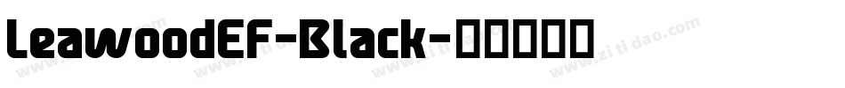 LeawoodEF-Black字体转换