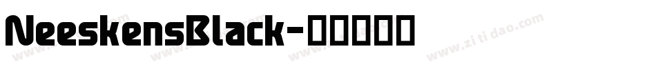 NeeskensBlack字体转换