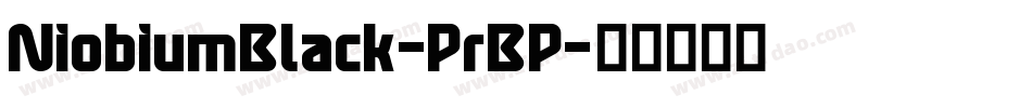NiobiumBlack-PrBP字体转换