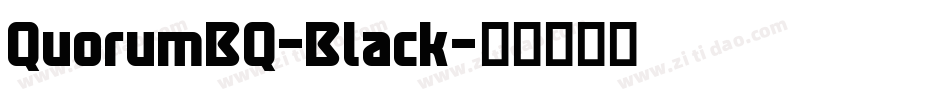 QuorumBQ-Black字体转换