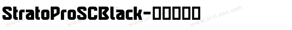StratoProSCBlack字体转换