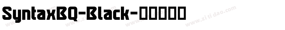 SyntaxBQ-Black字体转换