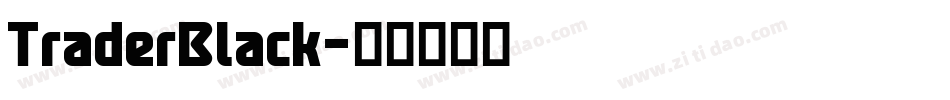 TraderBlack字体转换