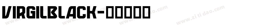 VIRGILBLACK字体转换
