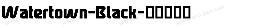 Watertown-Black字体转换