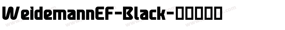 WeidemannEF-Black字体转换