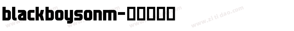 blackboysonm字体转换