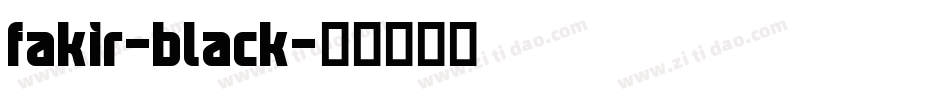 fakir-black字体转换