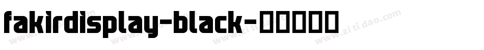 fakirdisplay-black字体转换