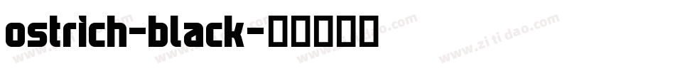 ostrich-black字体转换