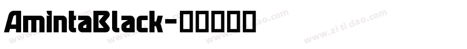 AmintaBlack字体转换