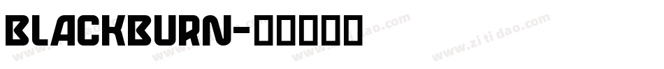 BLACKBURN字体转换