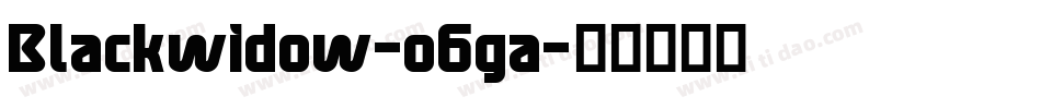Blackwidow-o6ga字体转换