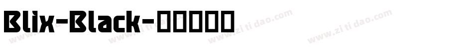 Blix-Black字体转换