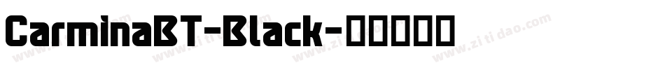 CarminaBT-Black字体转换