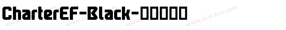 CharterEF-Black字体转换