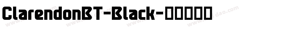 ClarendonBT-Black字体转换