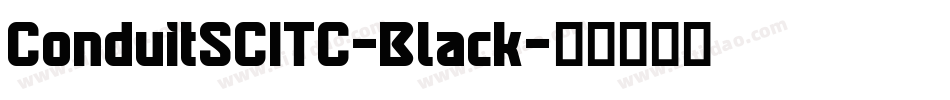 ConduitSCITC-Black字体转换